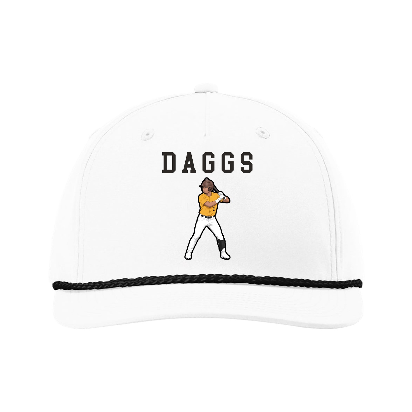 Five-Panel Classic Rope Cap — Shirsey in White