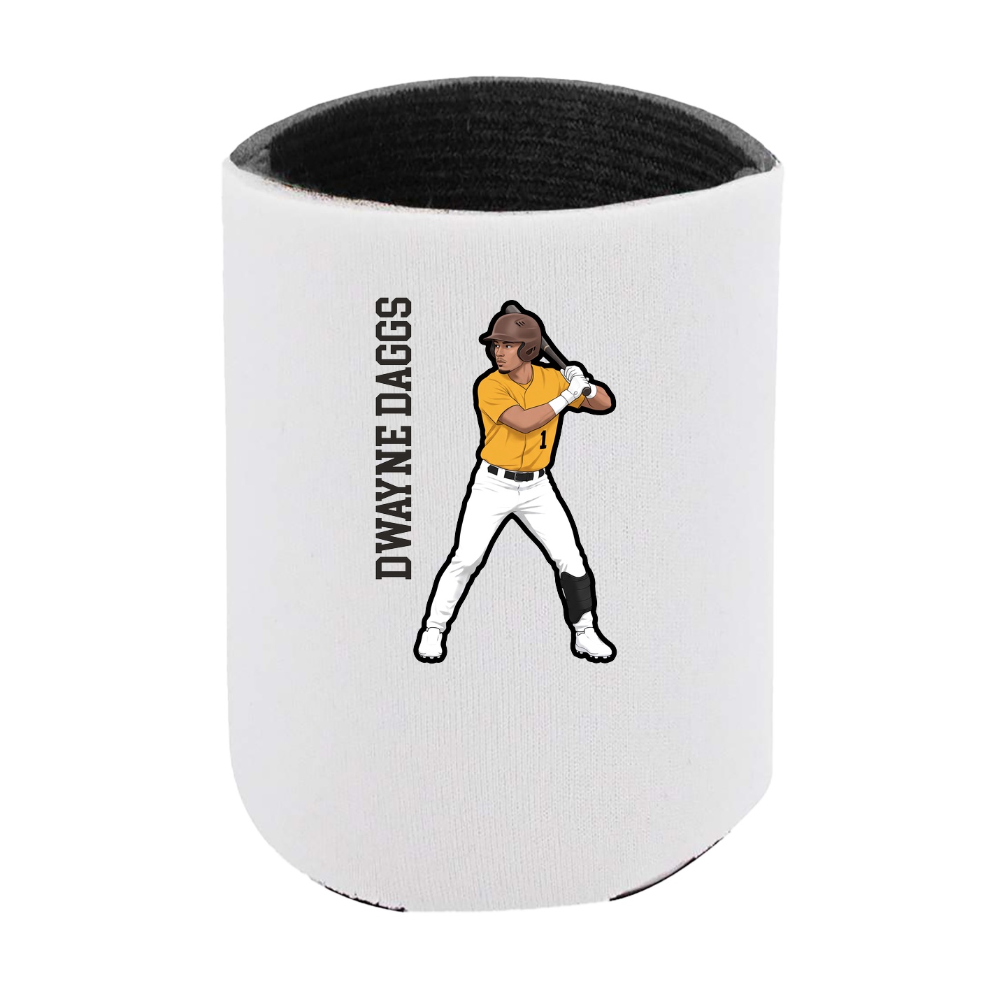 Can Holder — Name Vertical in White