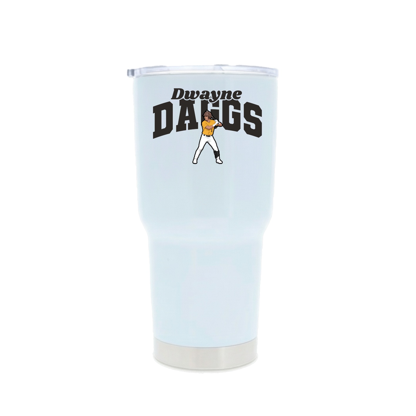 30oz Stainless Steel Tumbler — Signature Arch in White