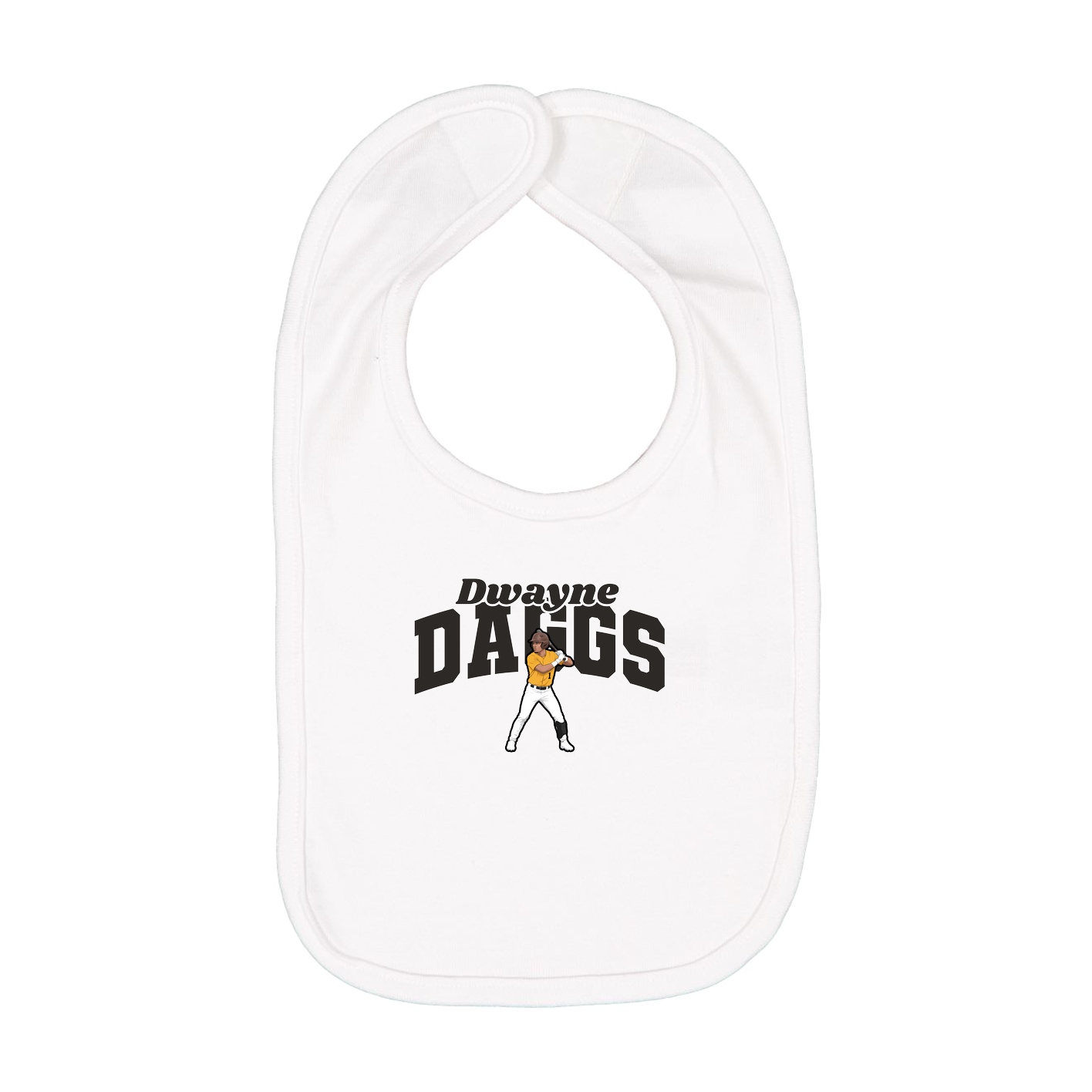 Infant Bib — Signature Arch in White