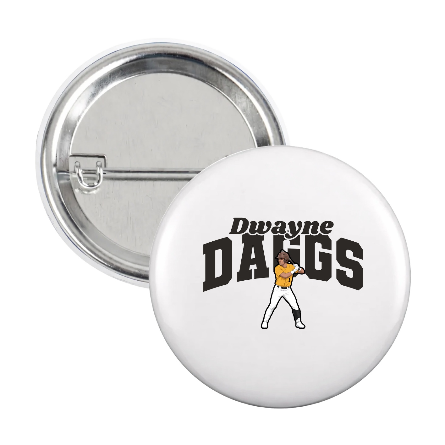 Game Day Button — Signature Arch in White