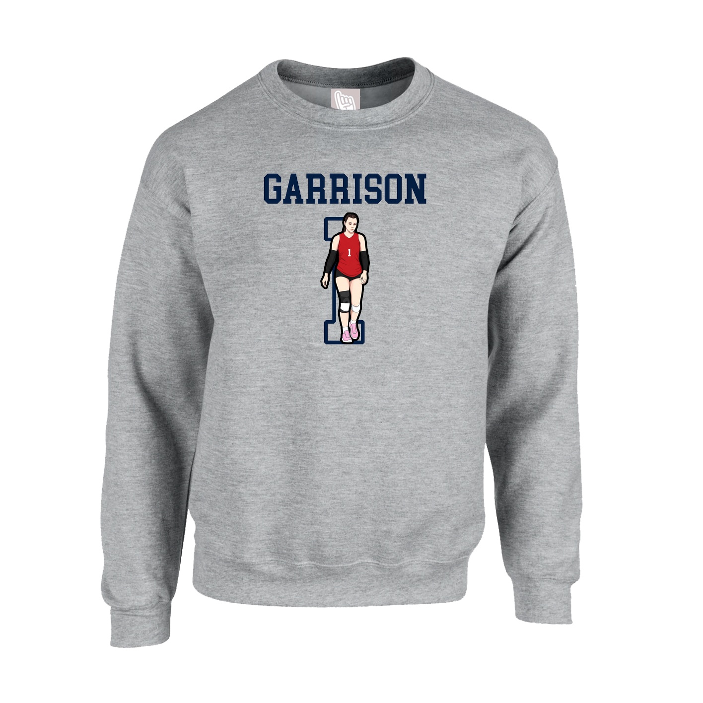 Fleece Crew — Shirsey in Grey