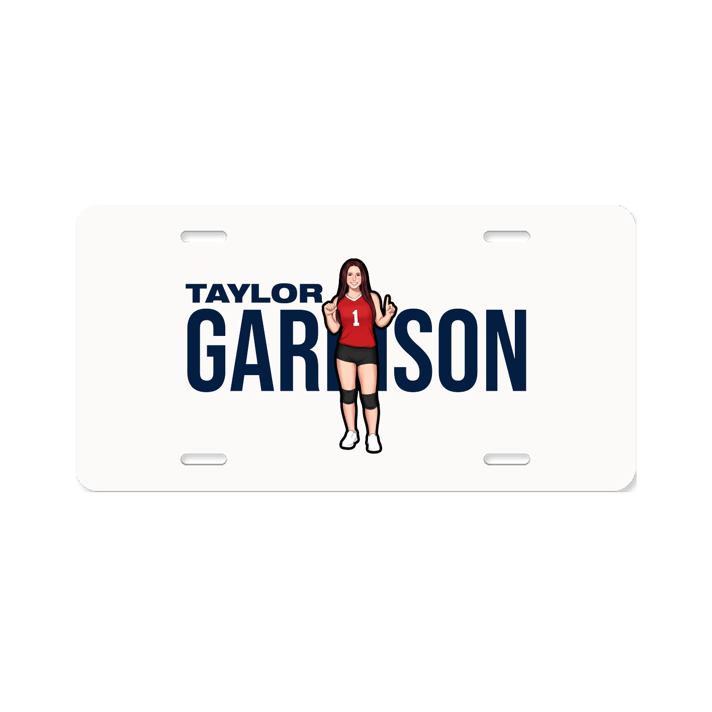 License Plate — Player Name in Classic