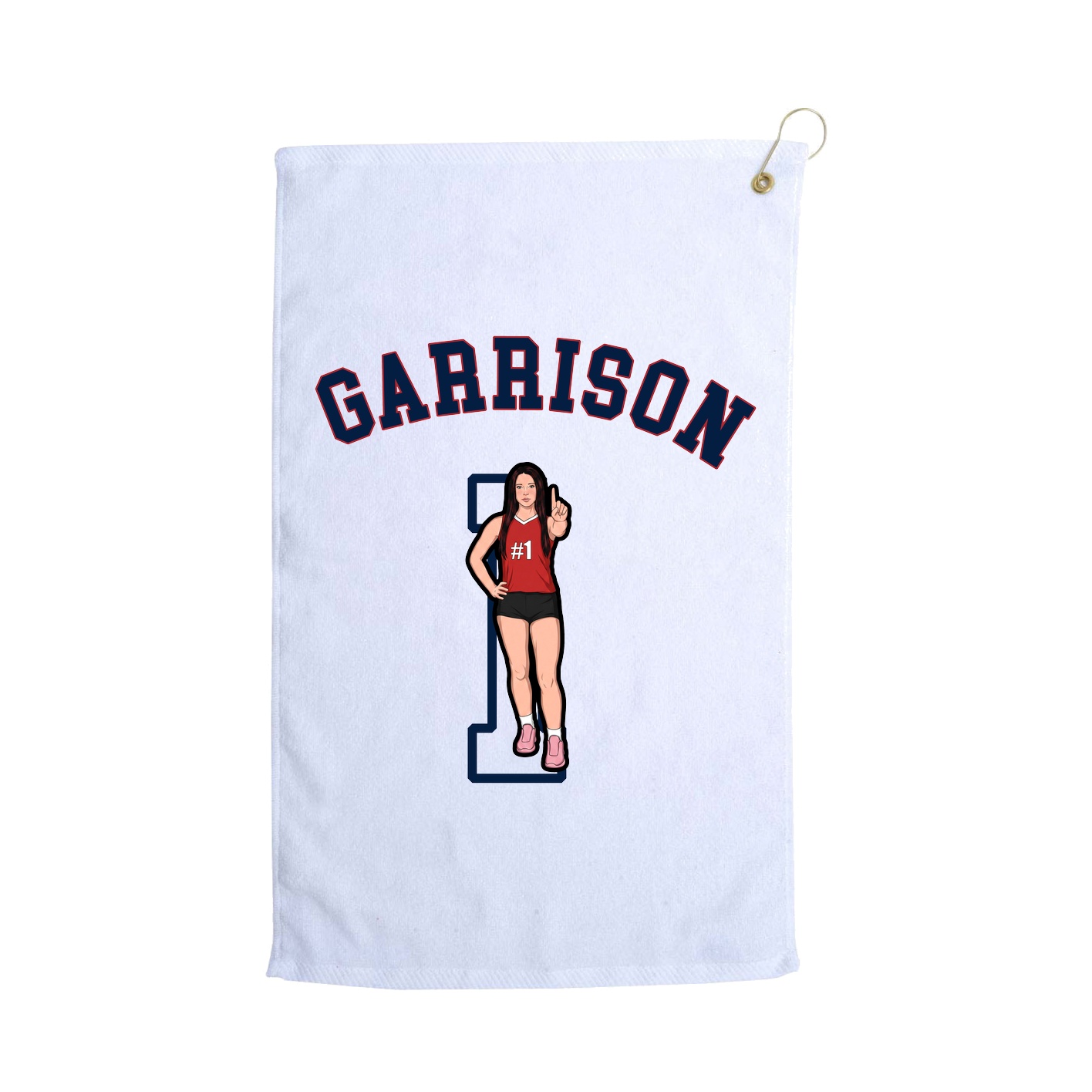 Golf Towel — Shirsey Arch in White