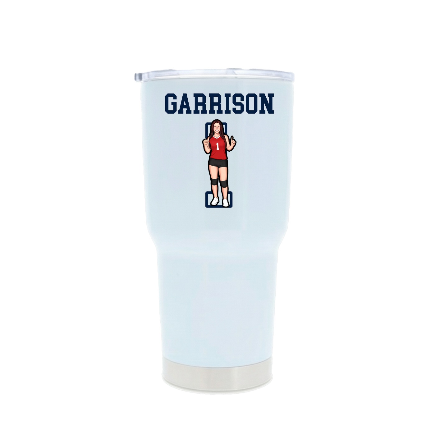 30oz Stainless Steel Tumbler — Shirsey in White