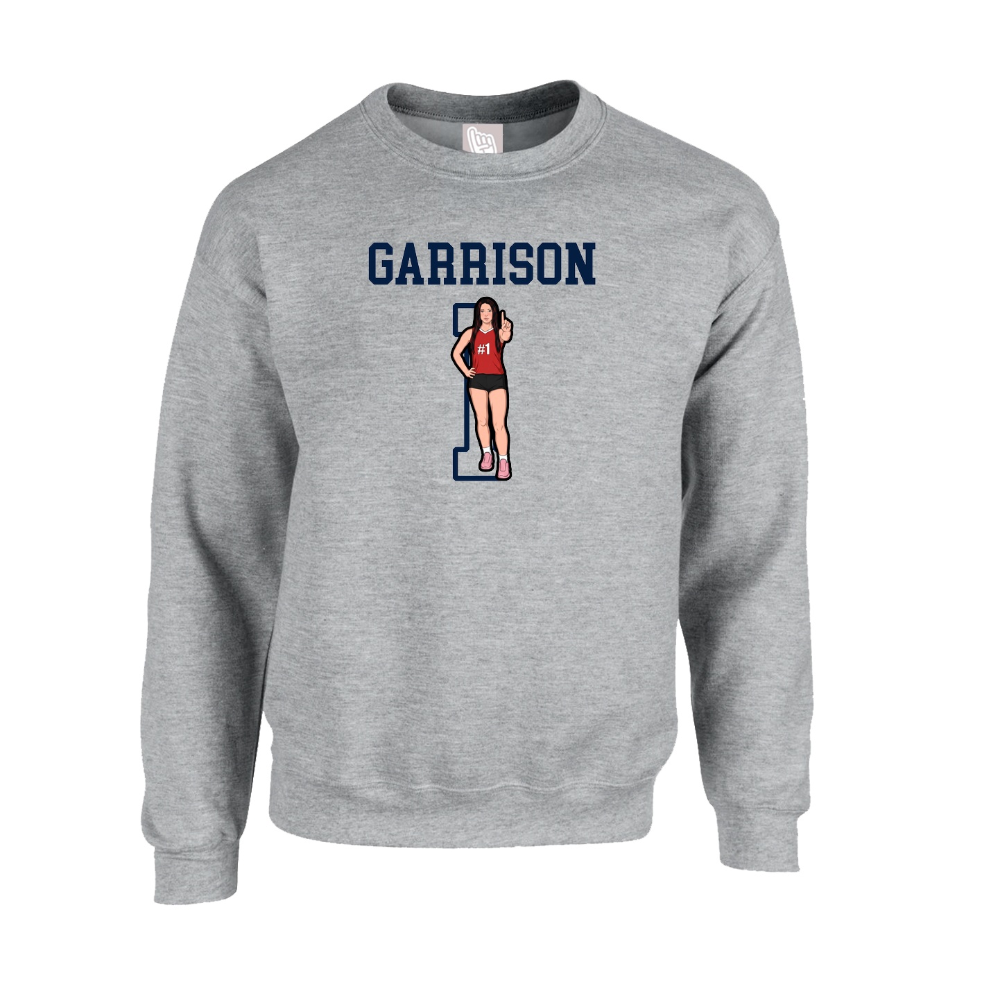 Fleece Crew — Shirsey in Grey