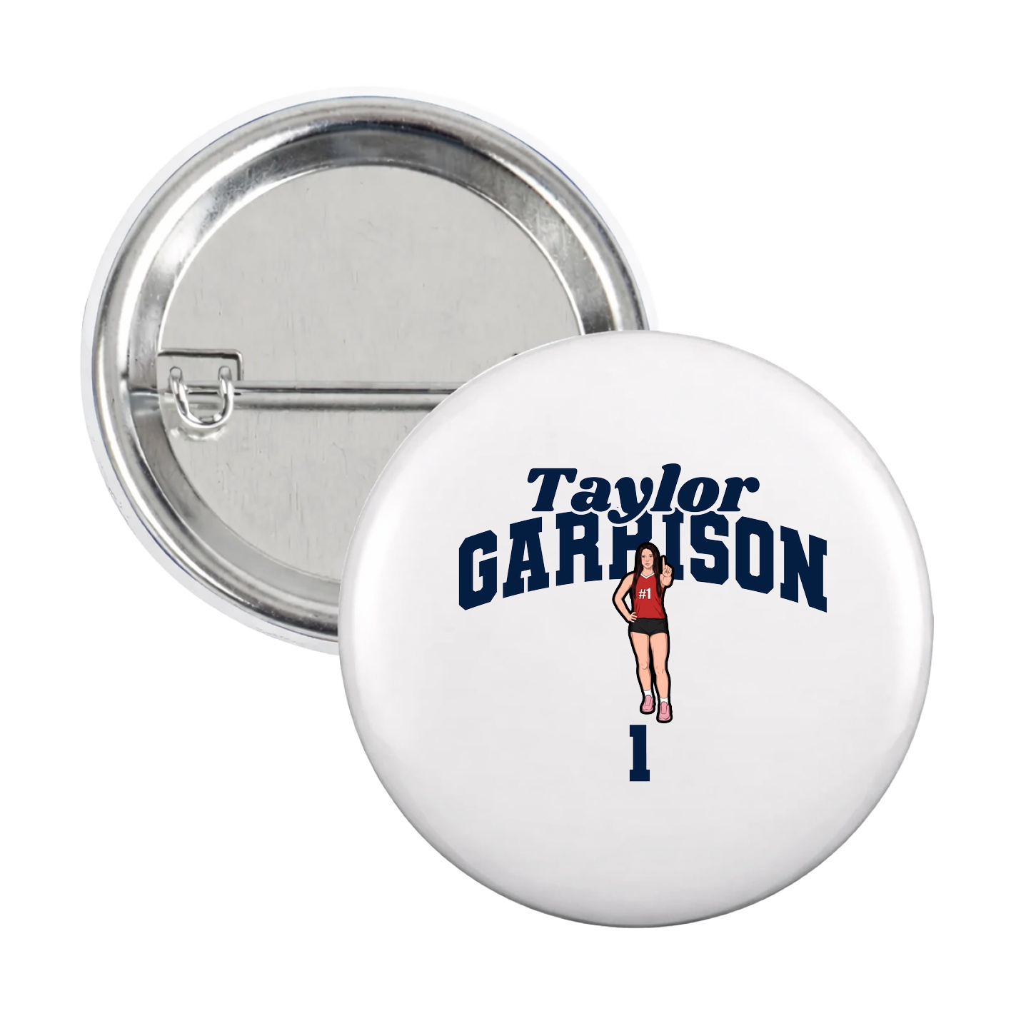Game Day Button — Signature Arch in White