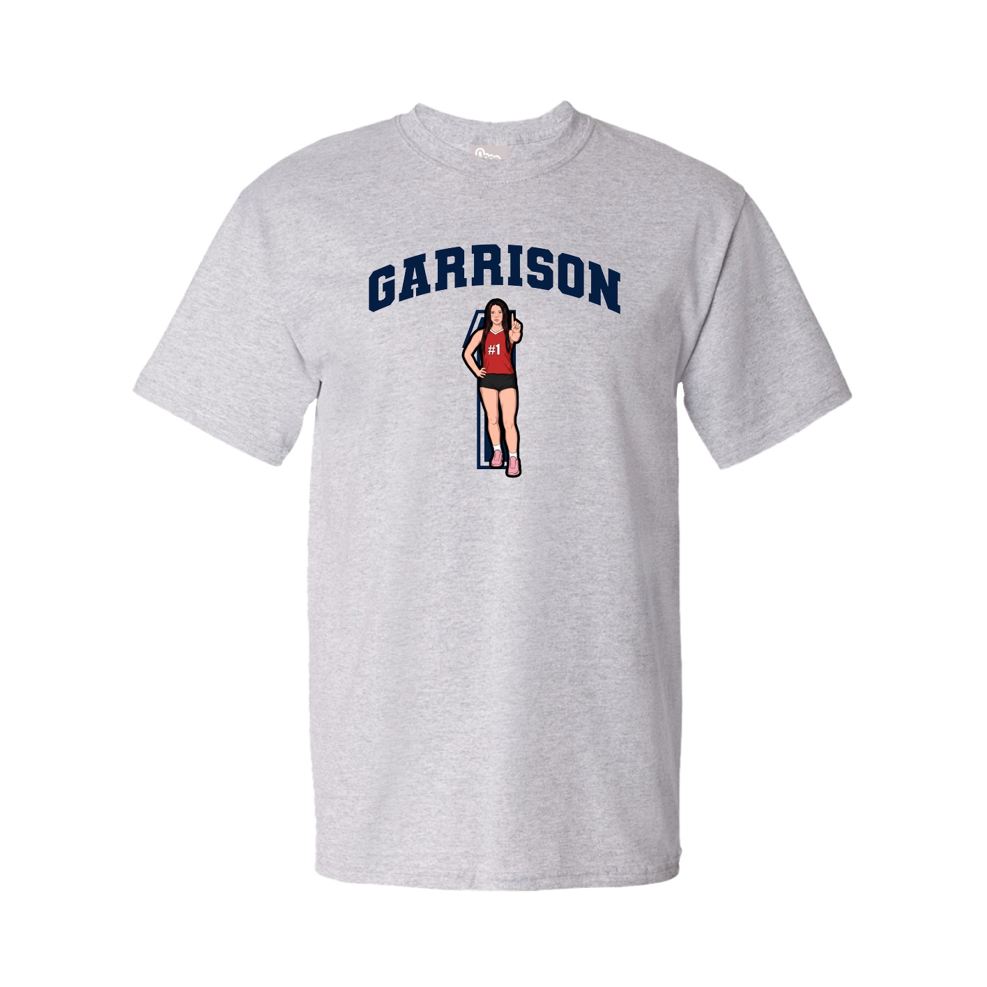 Youth Tee — Number in Grey