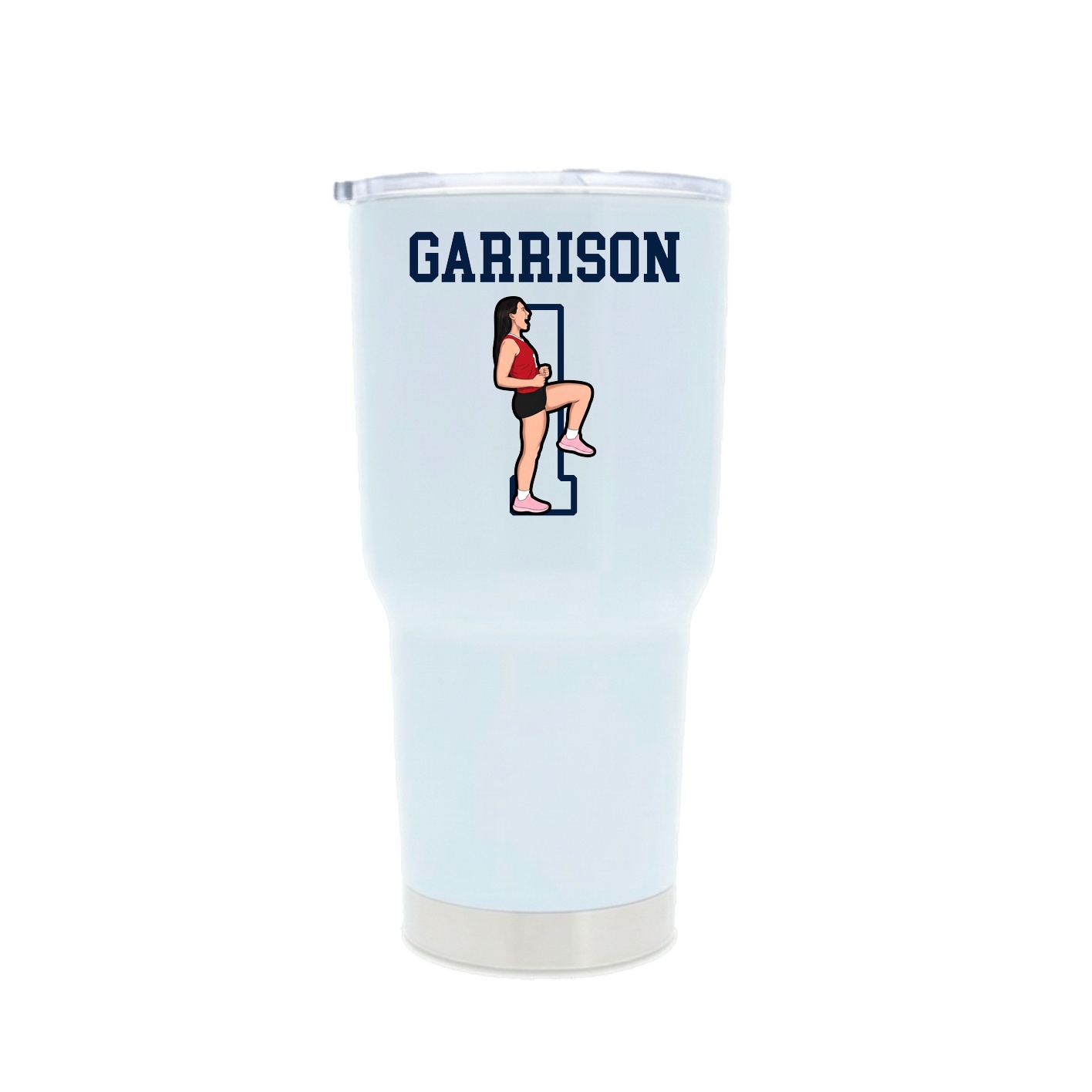 30oz Stainless Steel Tumbler — Shirsey in White