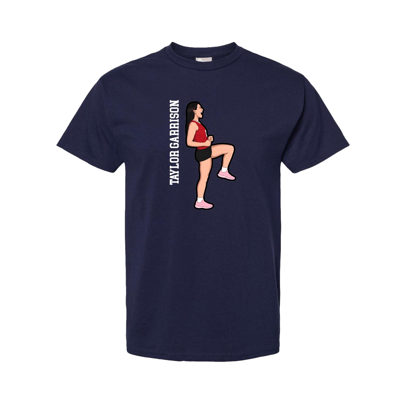 Youth Tee — Name Vertical in Navy