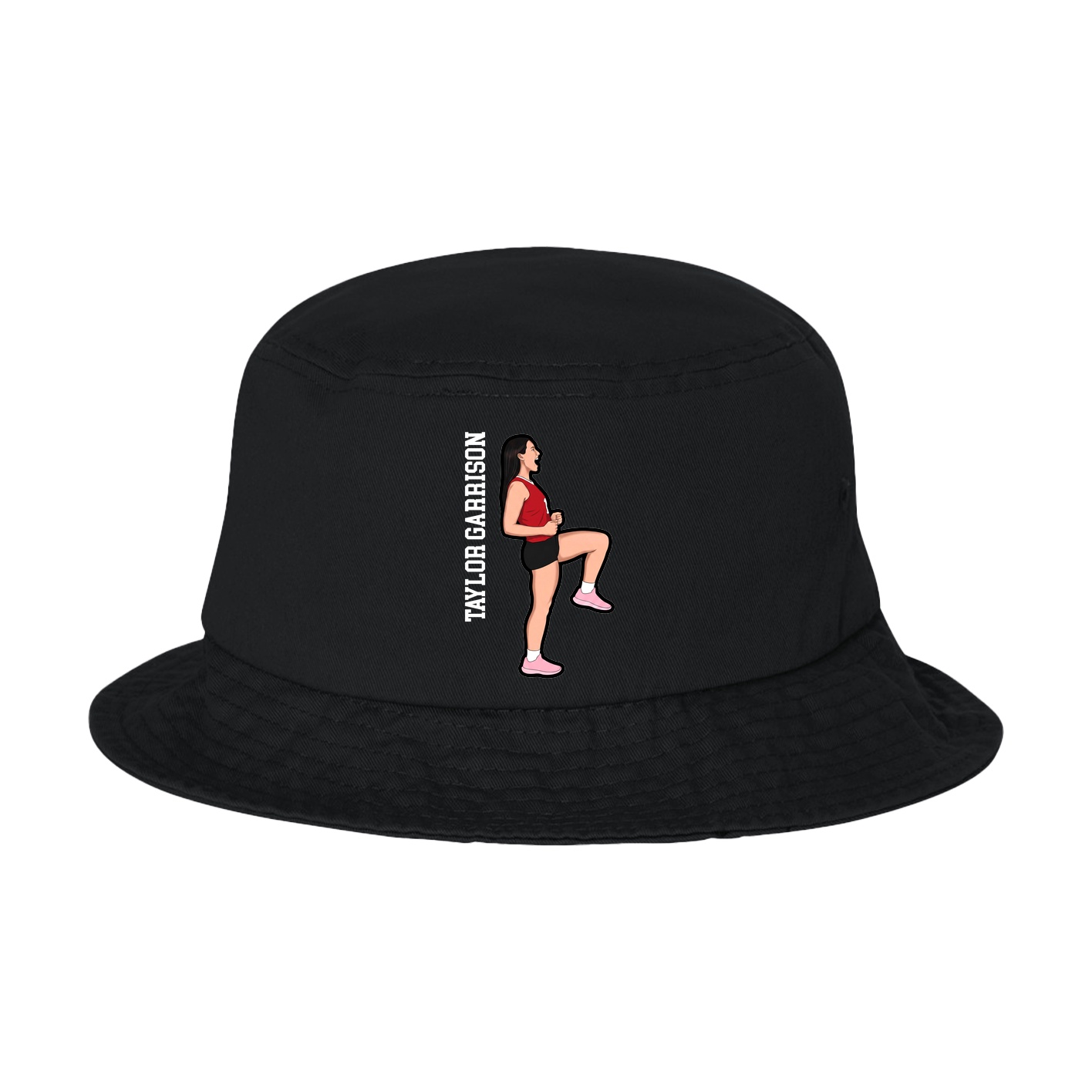 Bucket Cap — Name Vertical in Black