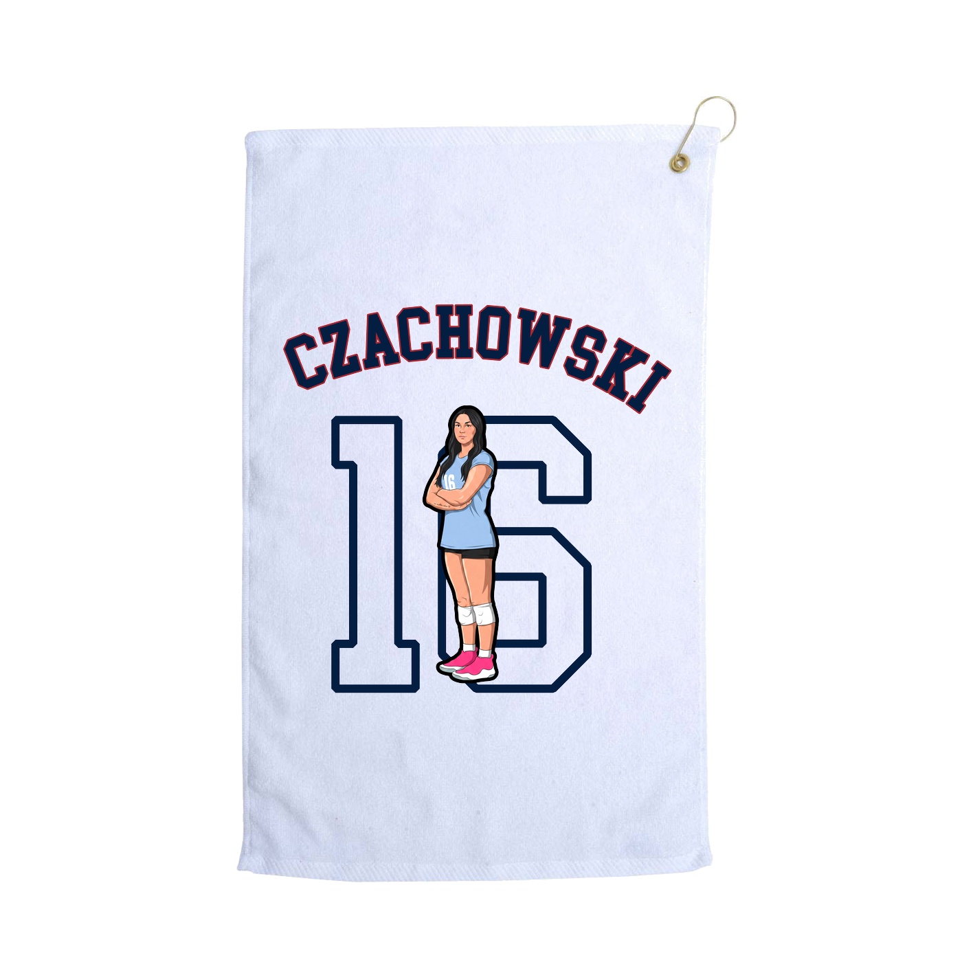 Golf Towel — Shirsey Arch in White
