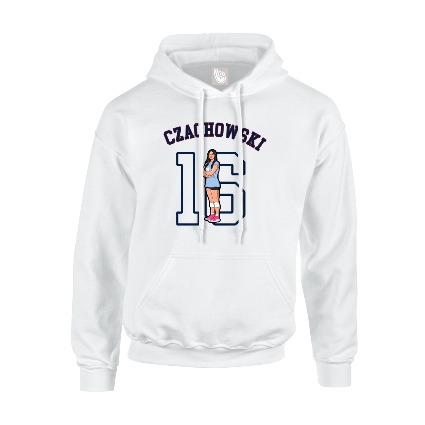 Youth Hoodie — Shirsey Arch in White
