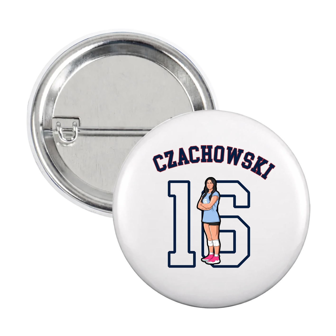 Game Day Button — Shirsey Arch in White