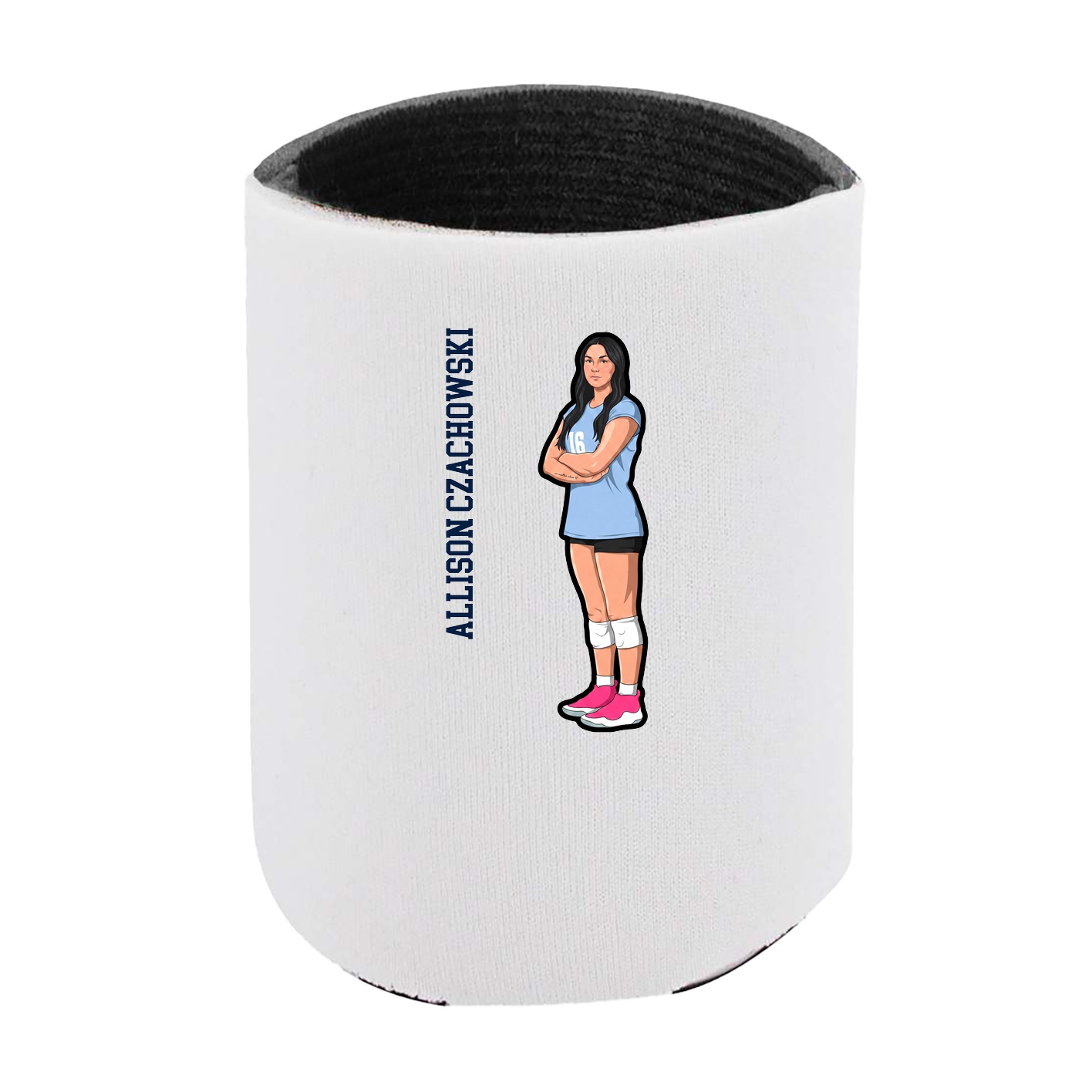 Can Holder — Name Vertical in White