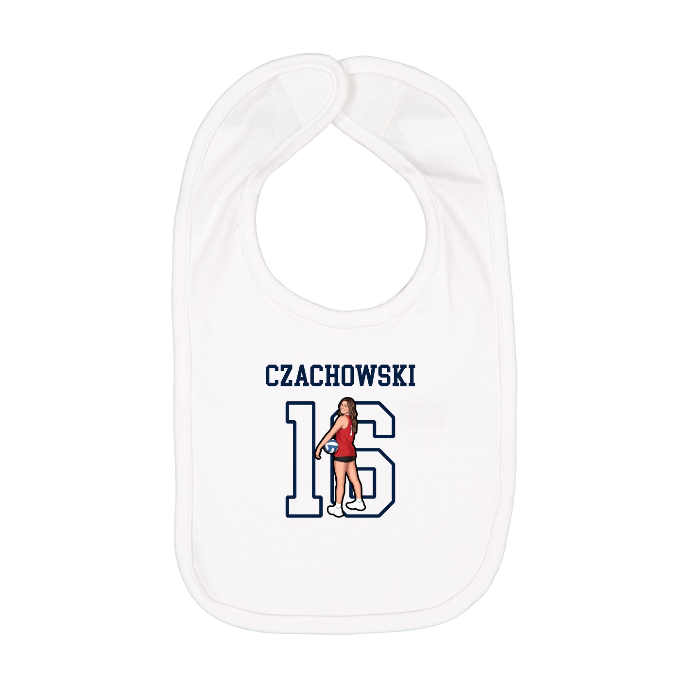 Infant Bib — Shirsey in White