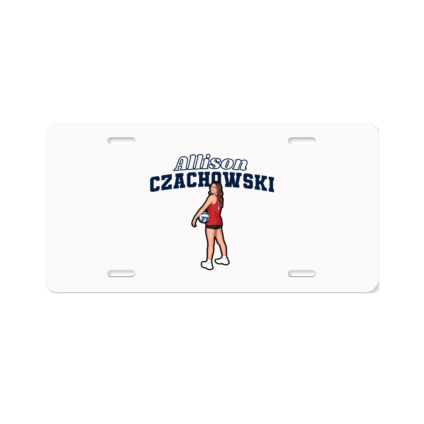 License Plate — Name Arch in Classic