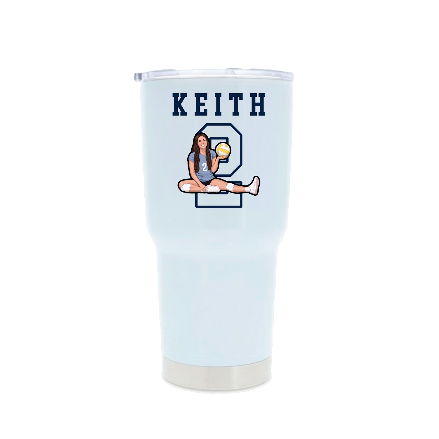 30oz Stainless Steel Tumbler — Shirsey in White