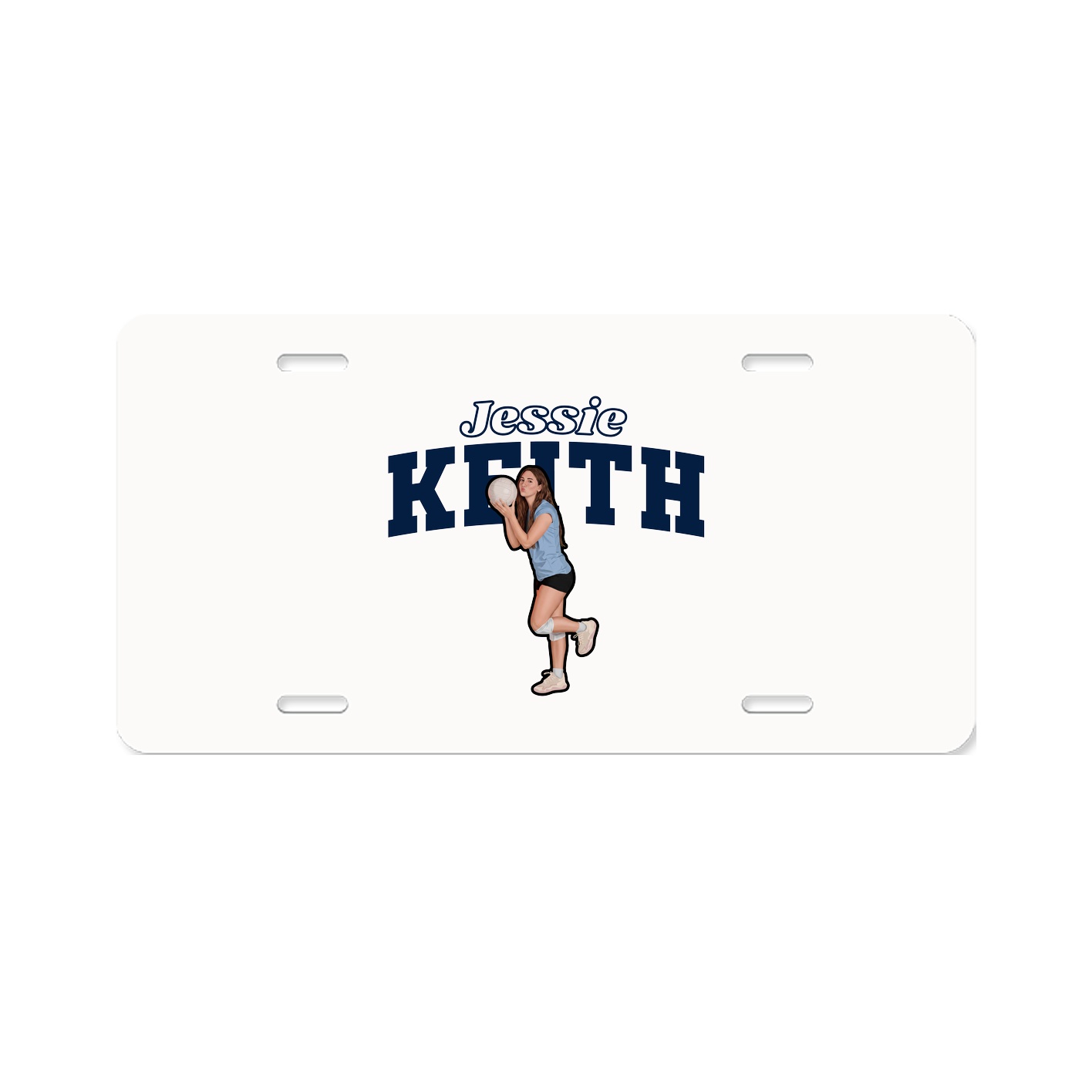 License Plate — Name Arch in Classic