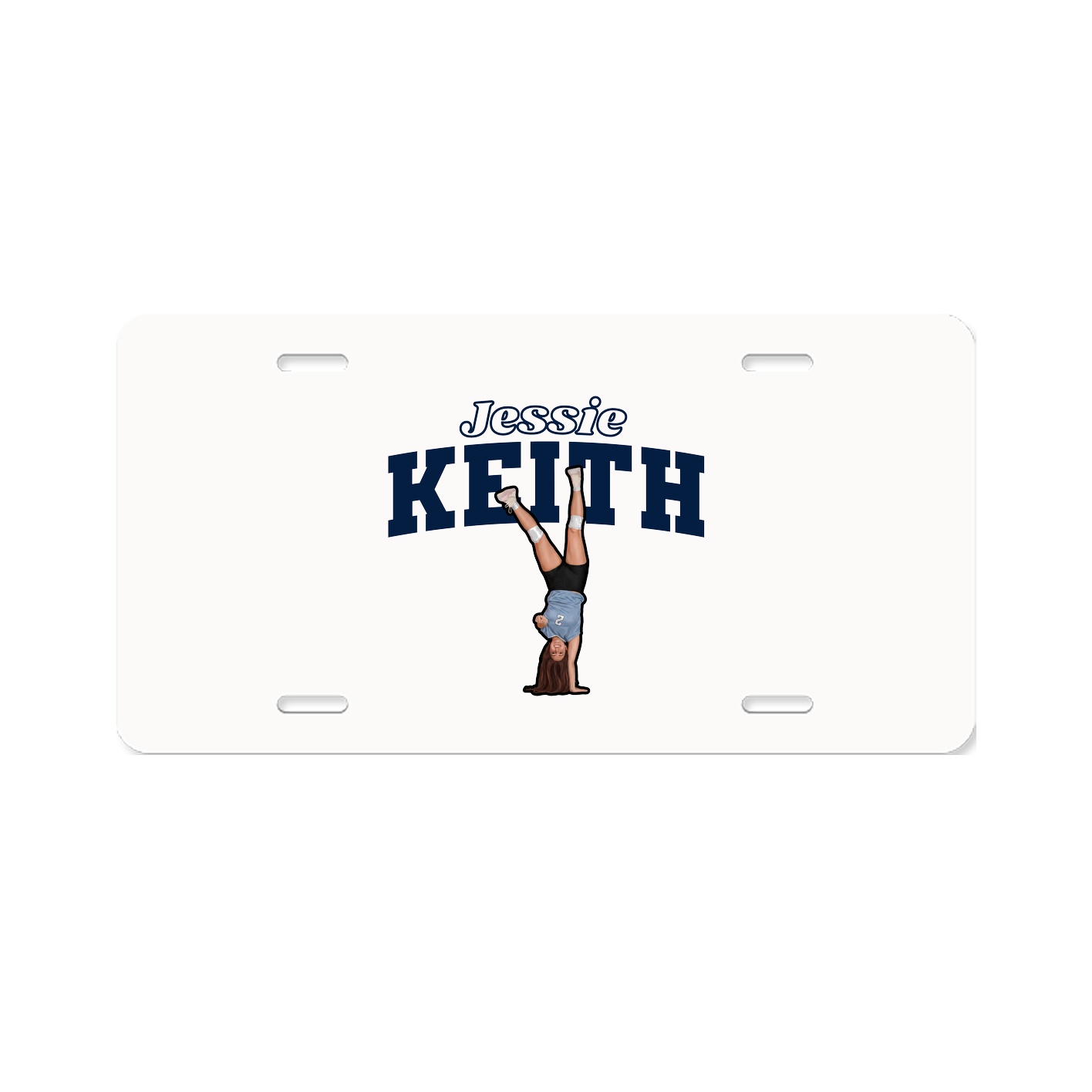 License Plate — Name Arch in Classic