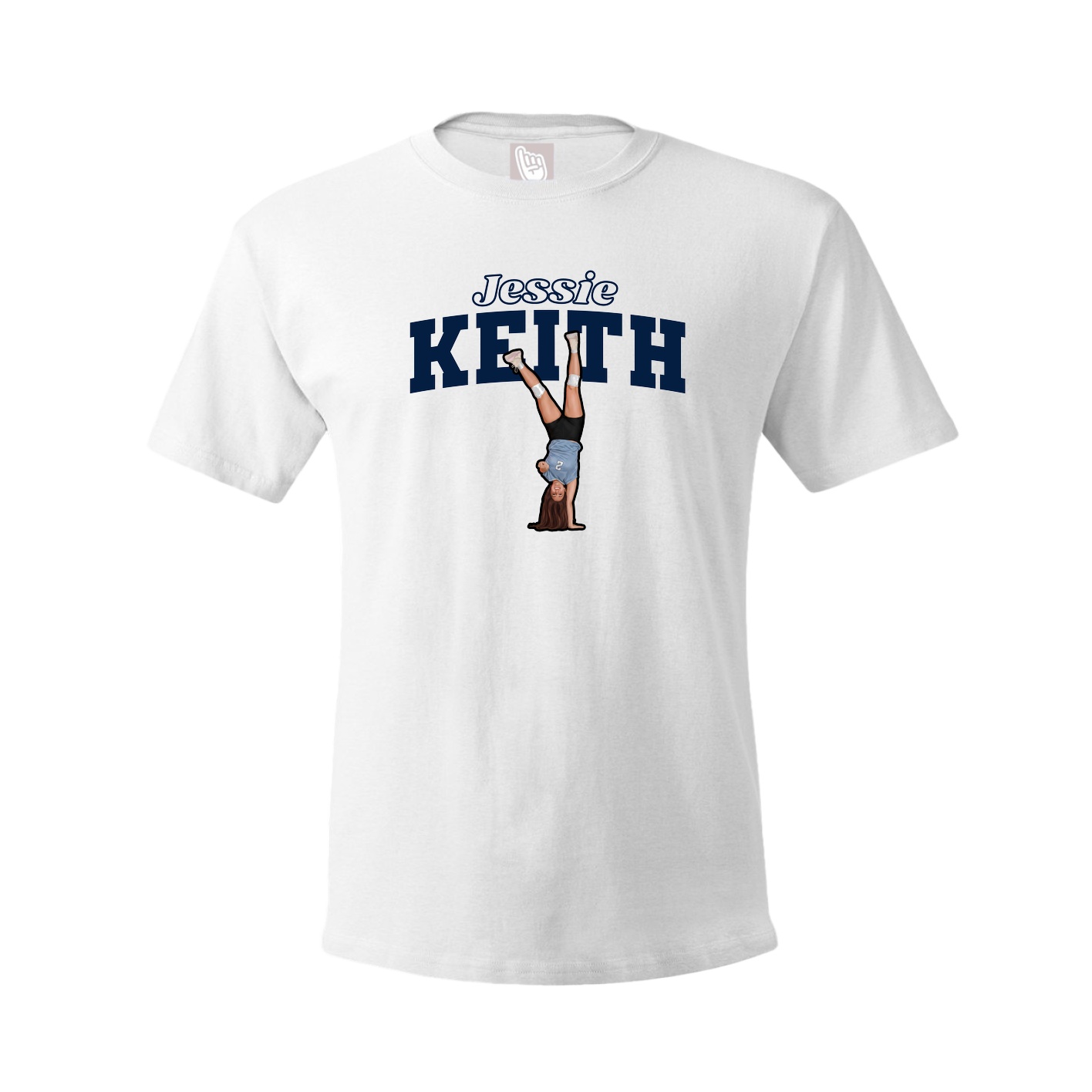 Tee — Name Arch in White