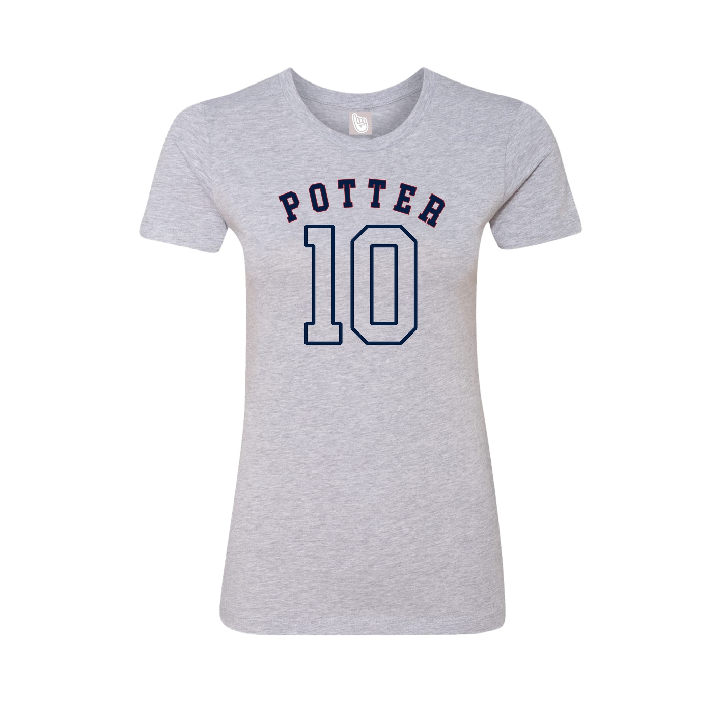 Fitted Women's Tee — Shirsey Arch in Grey
