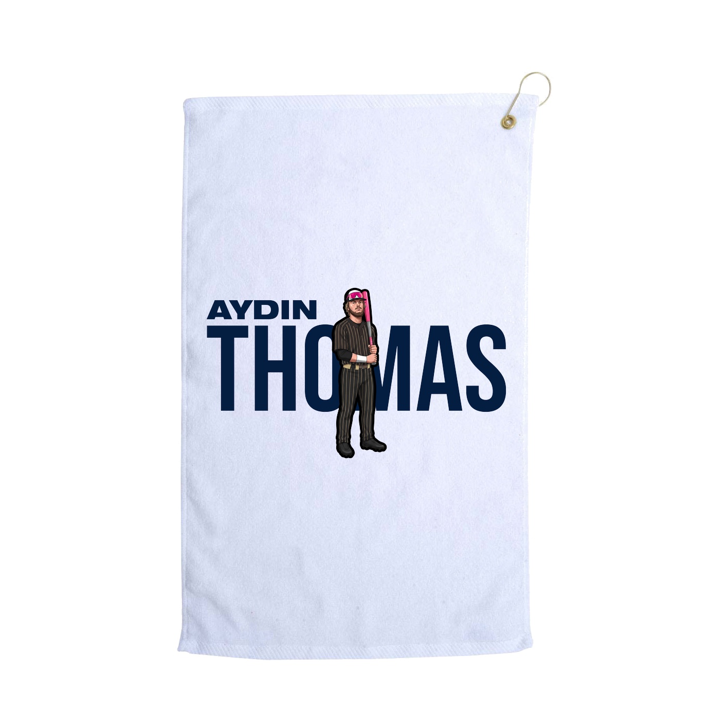 Golf Towel — Player Name in White