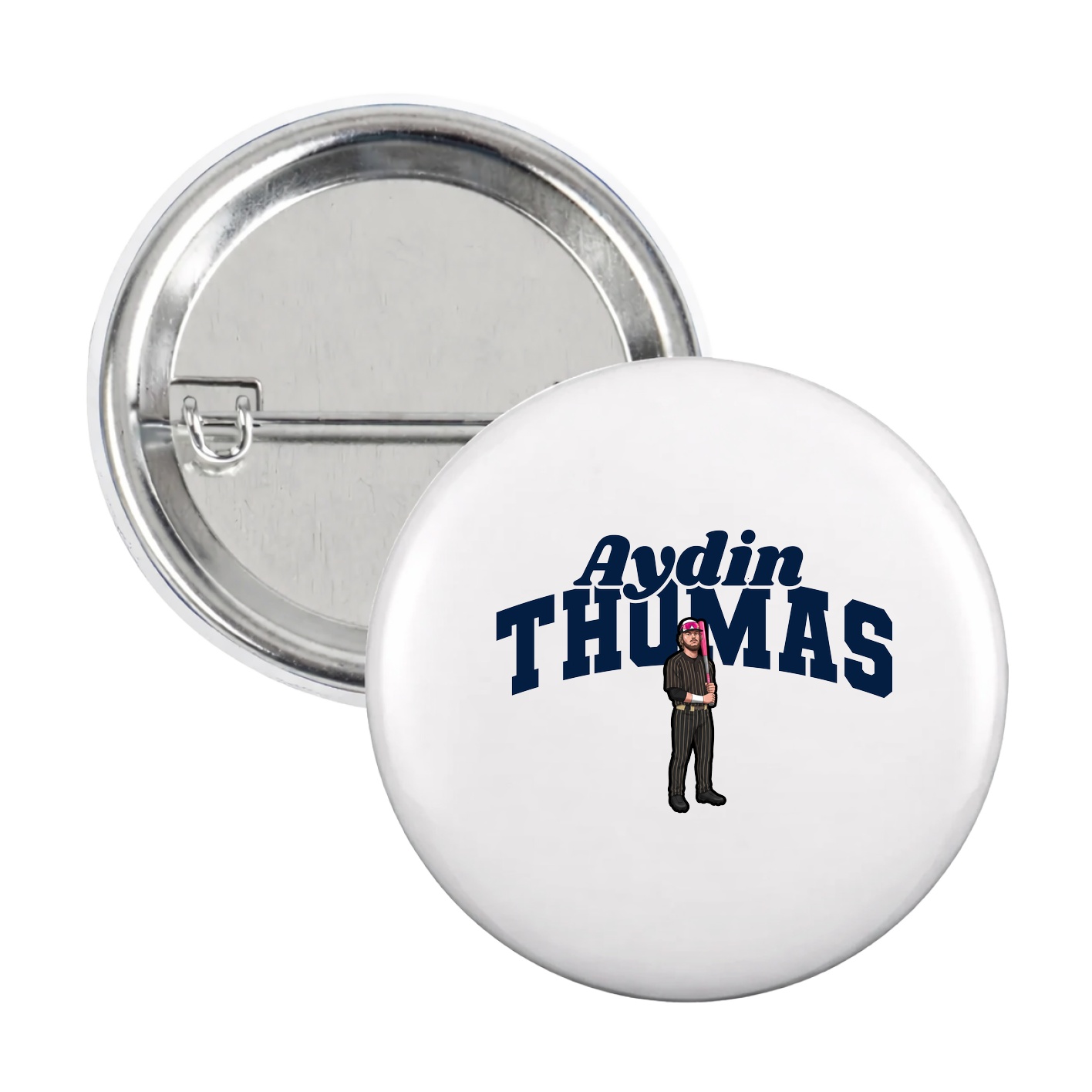 Game Day Button — Signature Arch in White