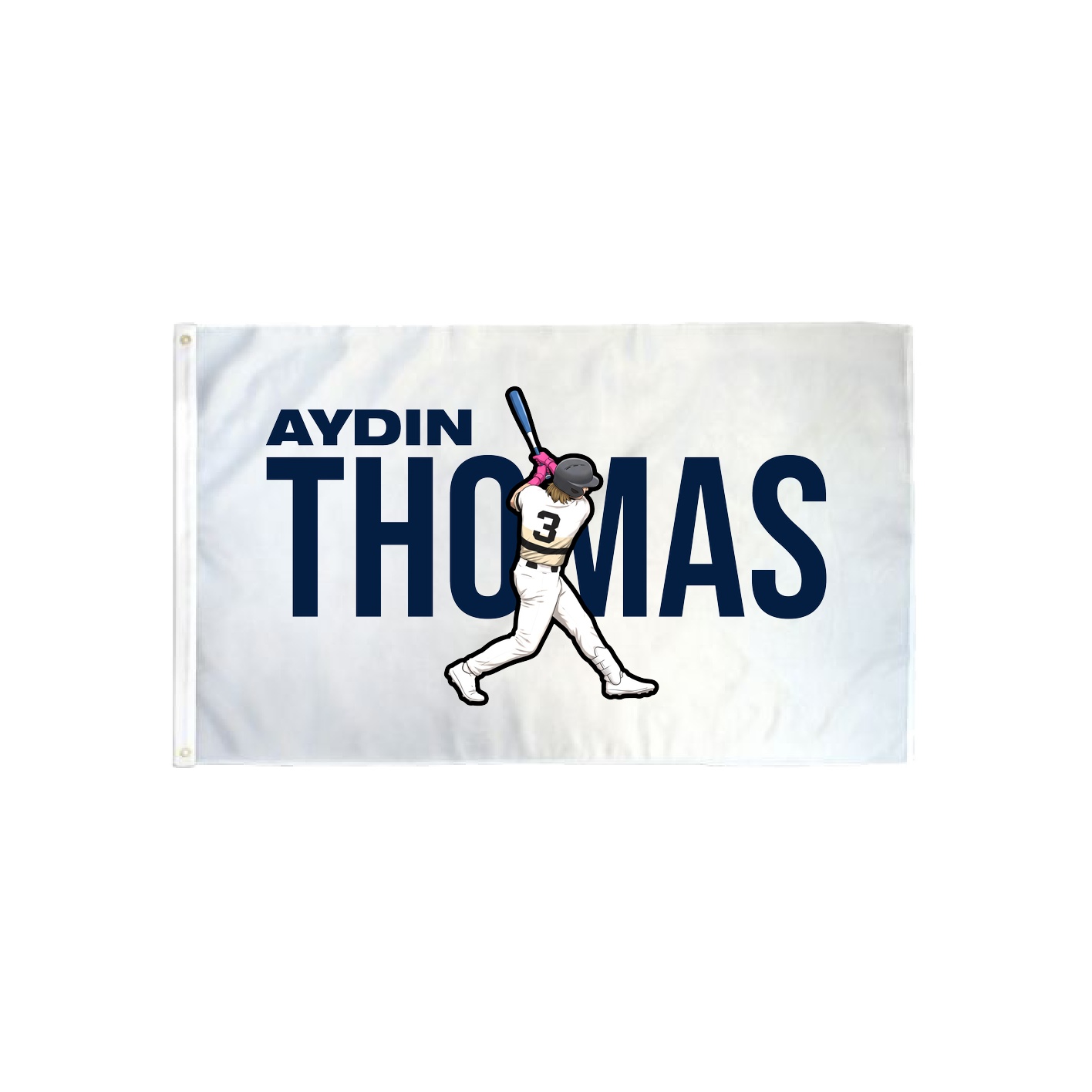 3x5 Flag — Player Name in Classic