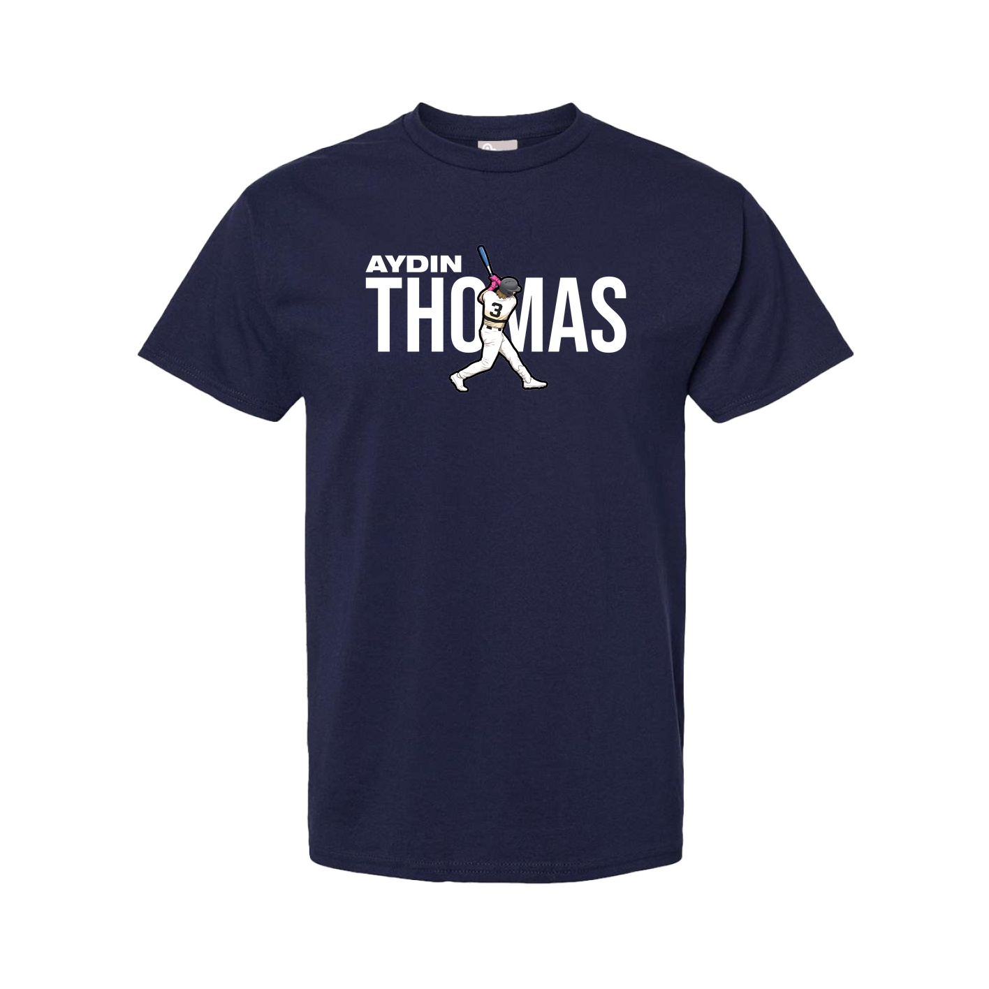 Youth Tee — Player Name in Navy