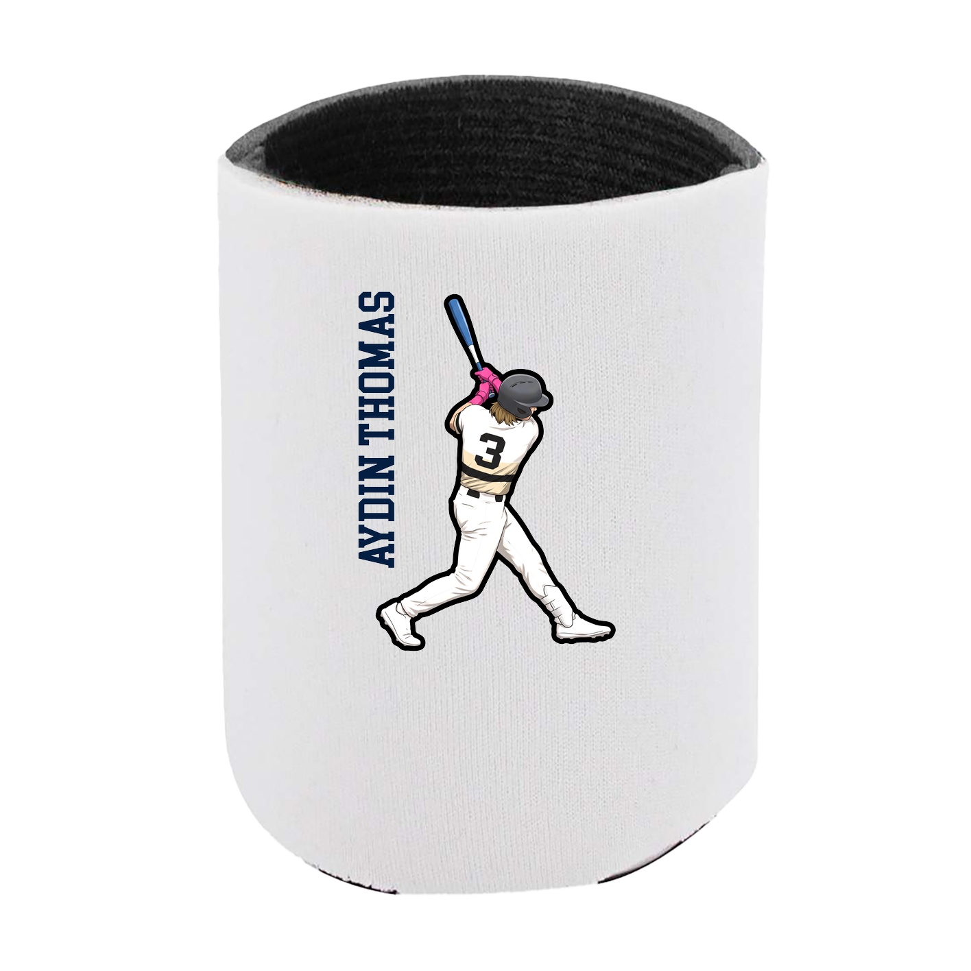 Can Holder — Name Vertical in White