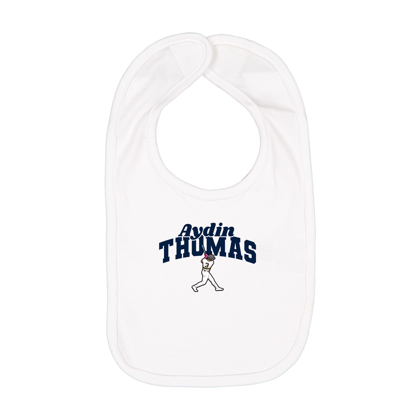 Infant Bib — Signature Arch in White