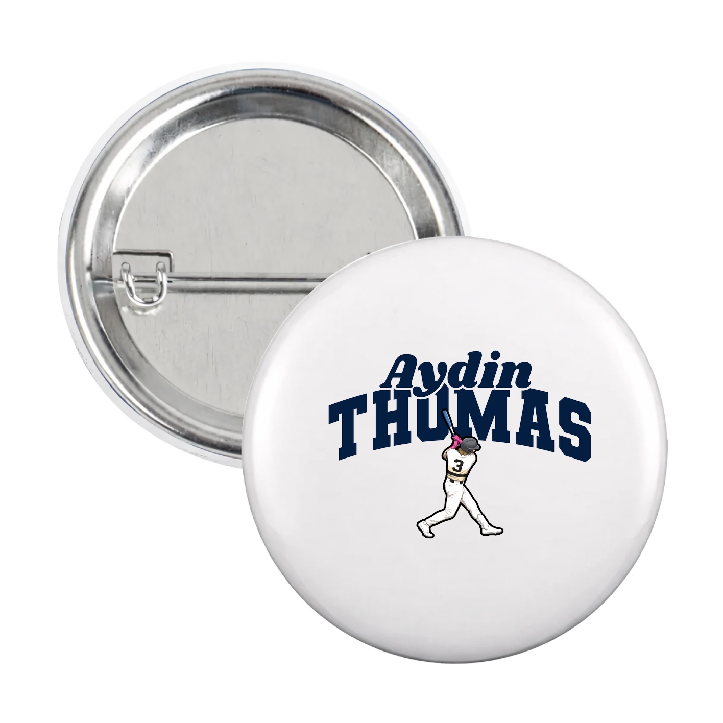 Game Day Button — Signature Arch in White