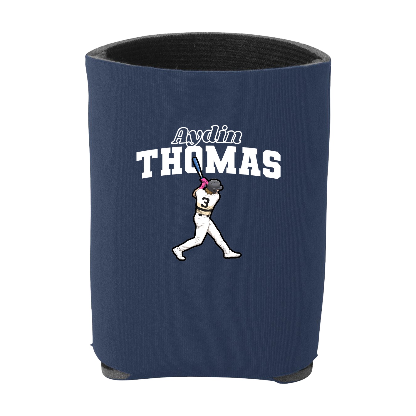 Can Holder — Name Arch in Navy