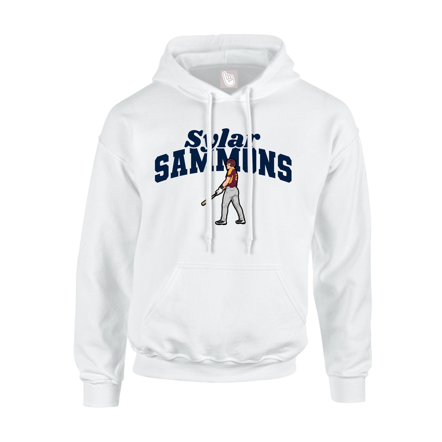 Hoodie — Signature Arch in White