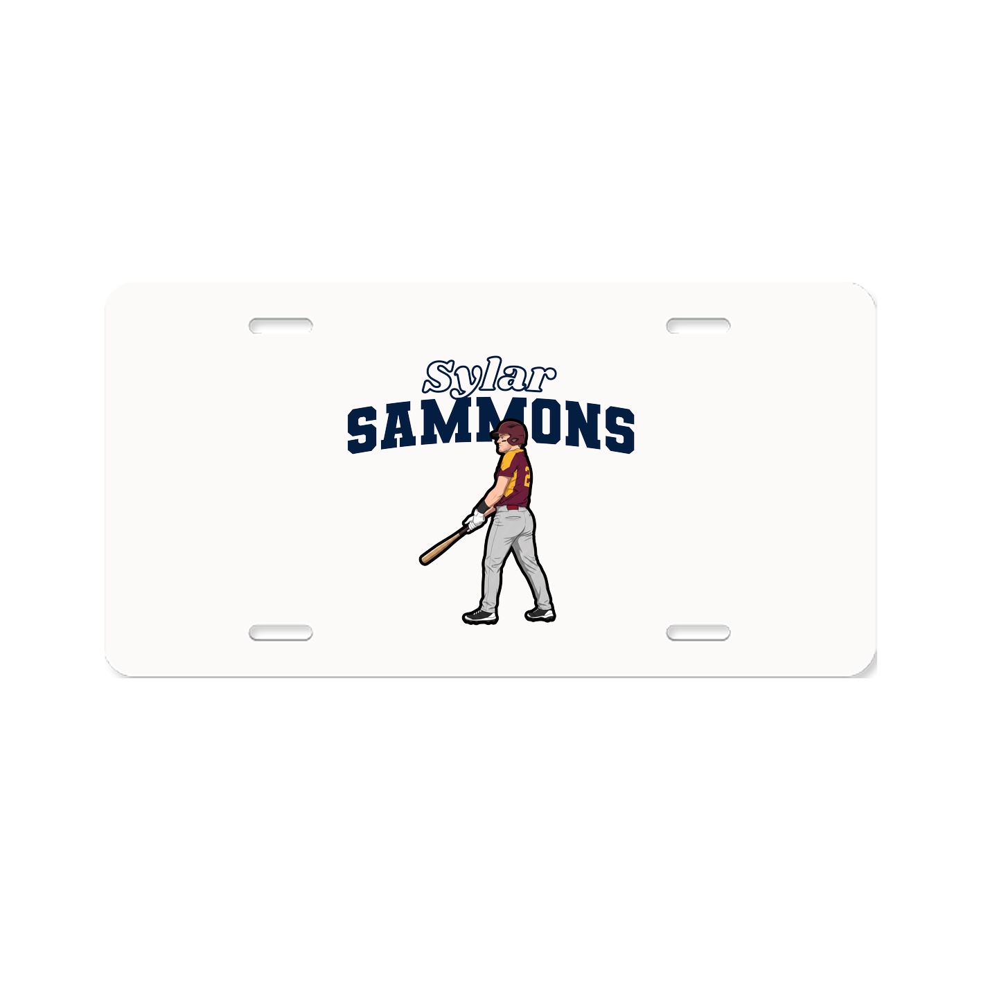License Plate — Name Arch in Classic