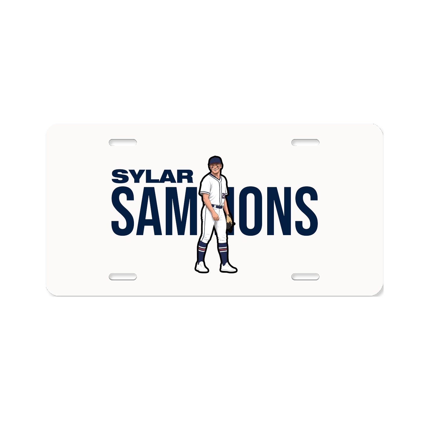 License Plate — Player Name in Classic