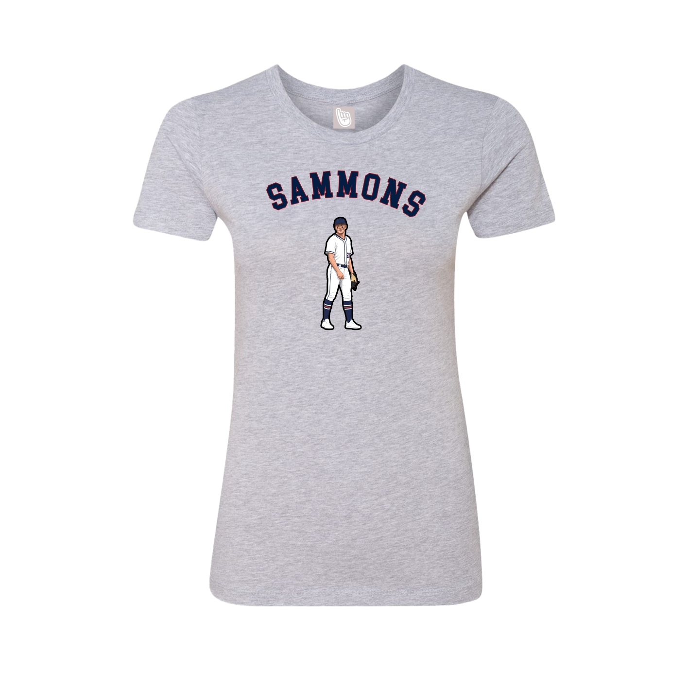 Fitted Women's Tee — Shirsey Arch in Grey