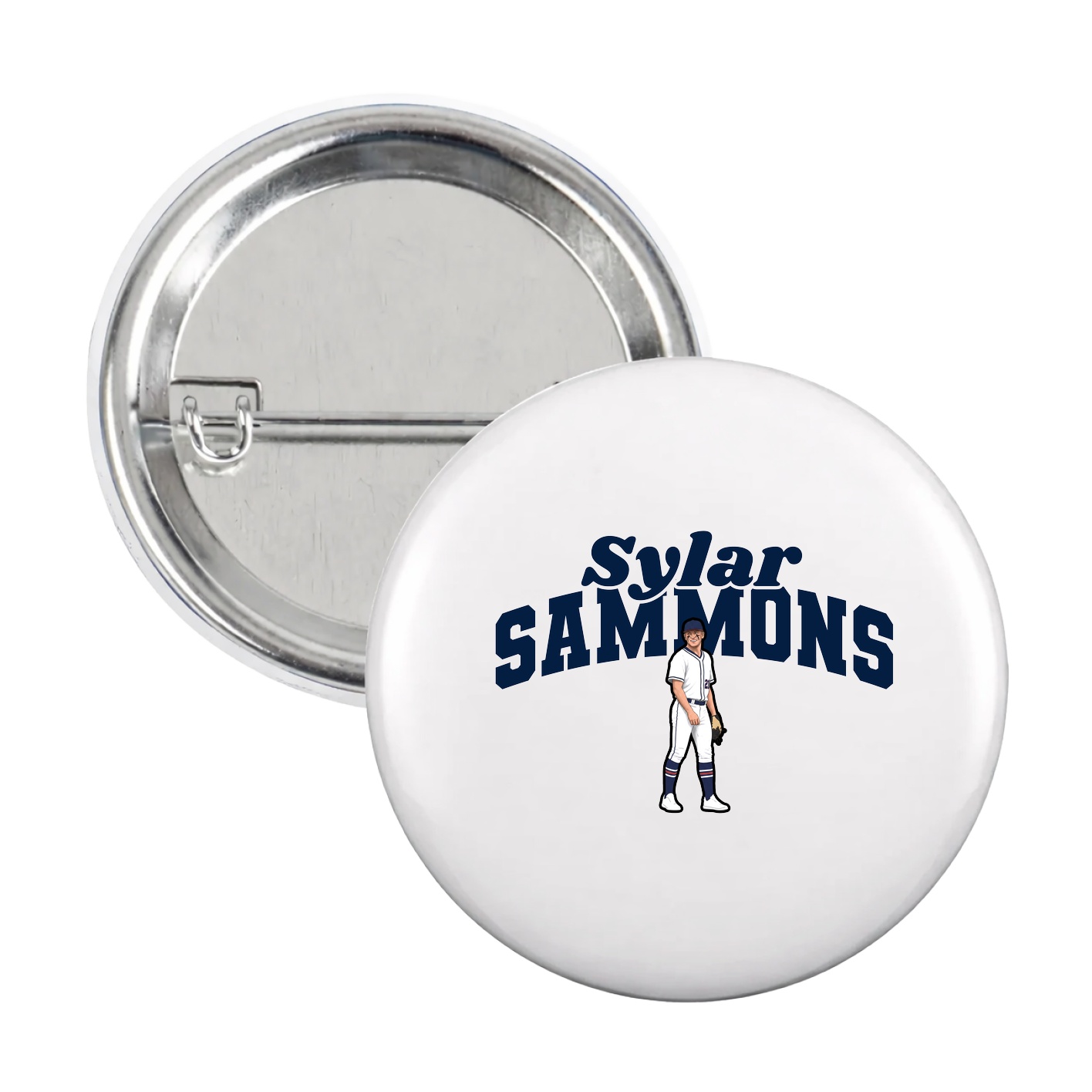 Game Day Button — Signature Arch in White