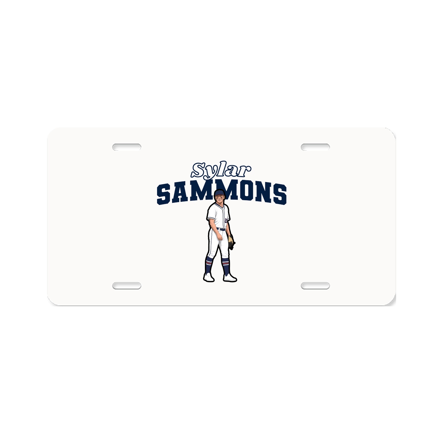 License Plate — Name Arch in Classic