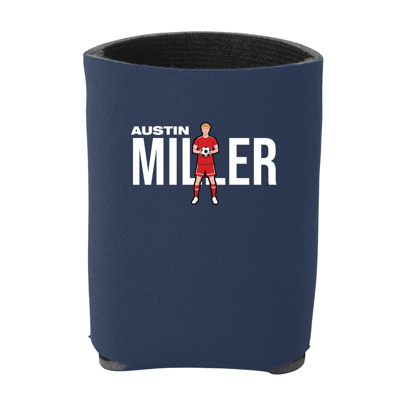 Can Holder — Player Name in Navy