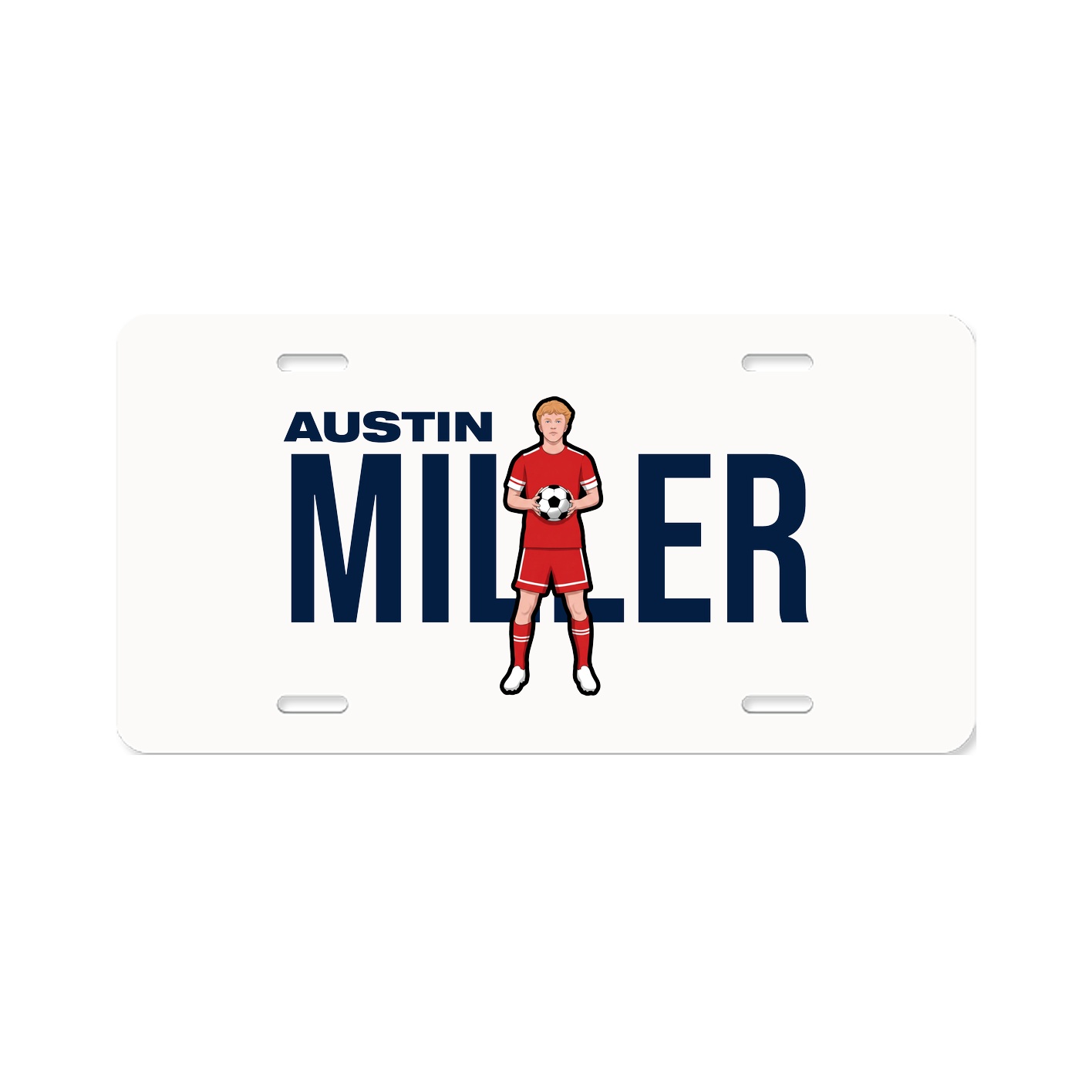 License Plate — Player Name in Classic