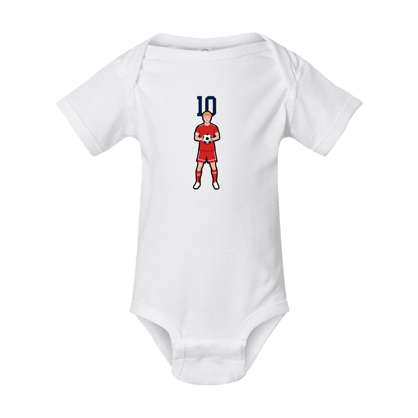 Baby Onesie — Number Top in White