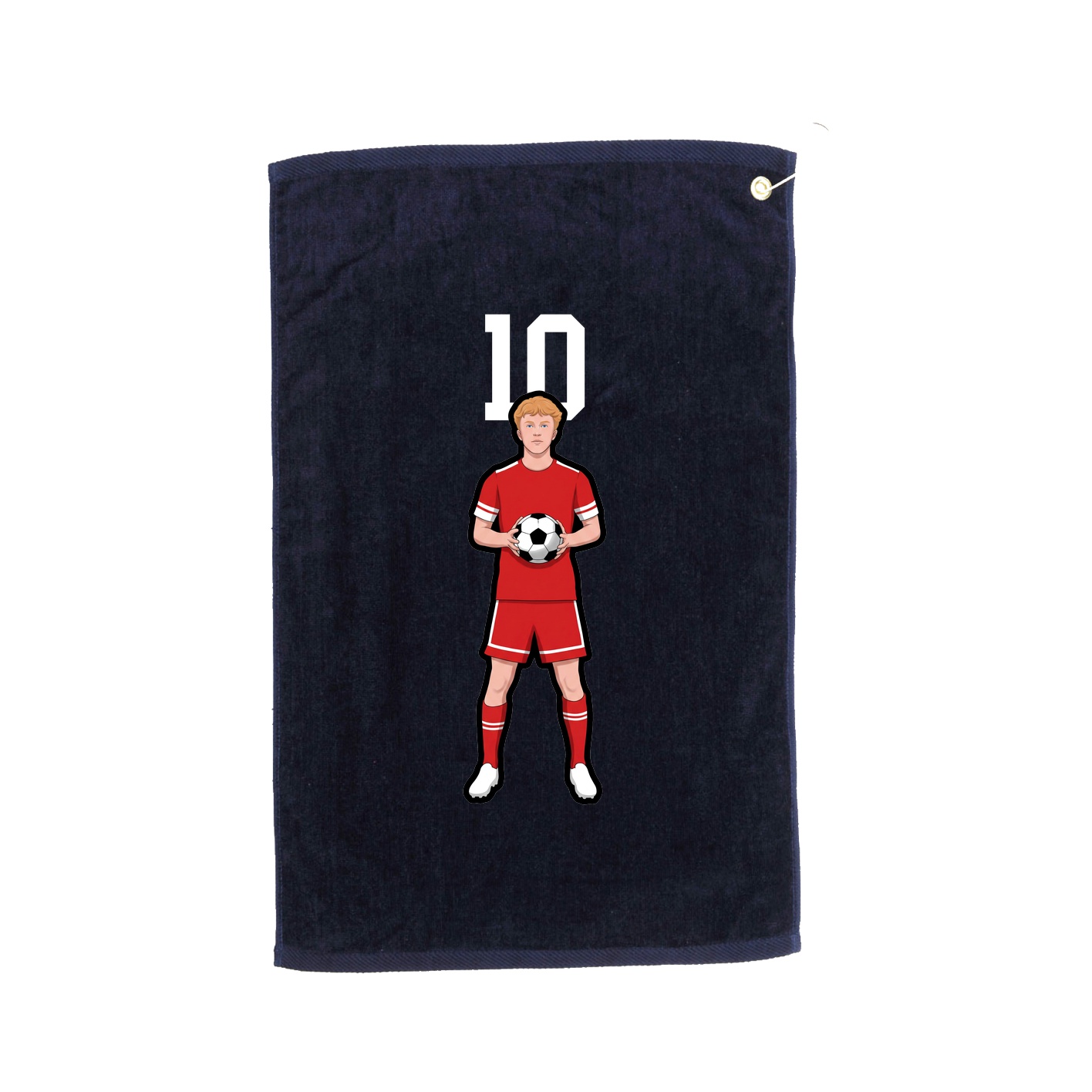 Golf Towel — Number Top in Navy