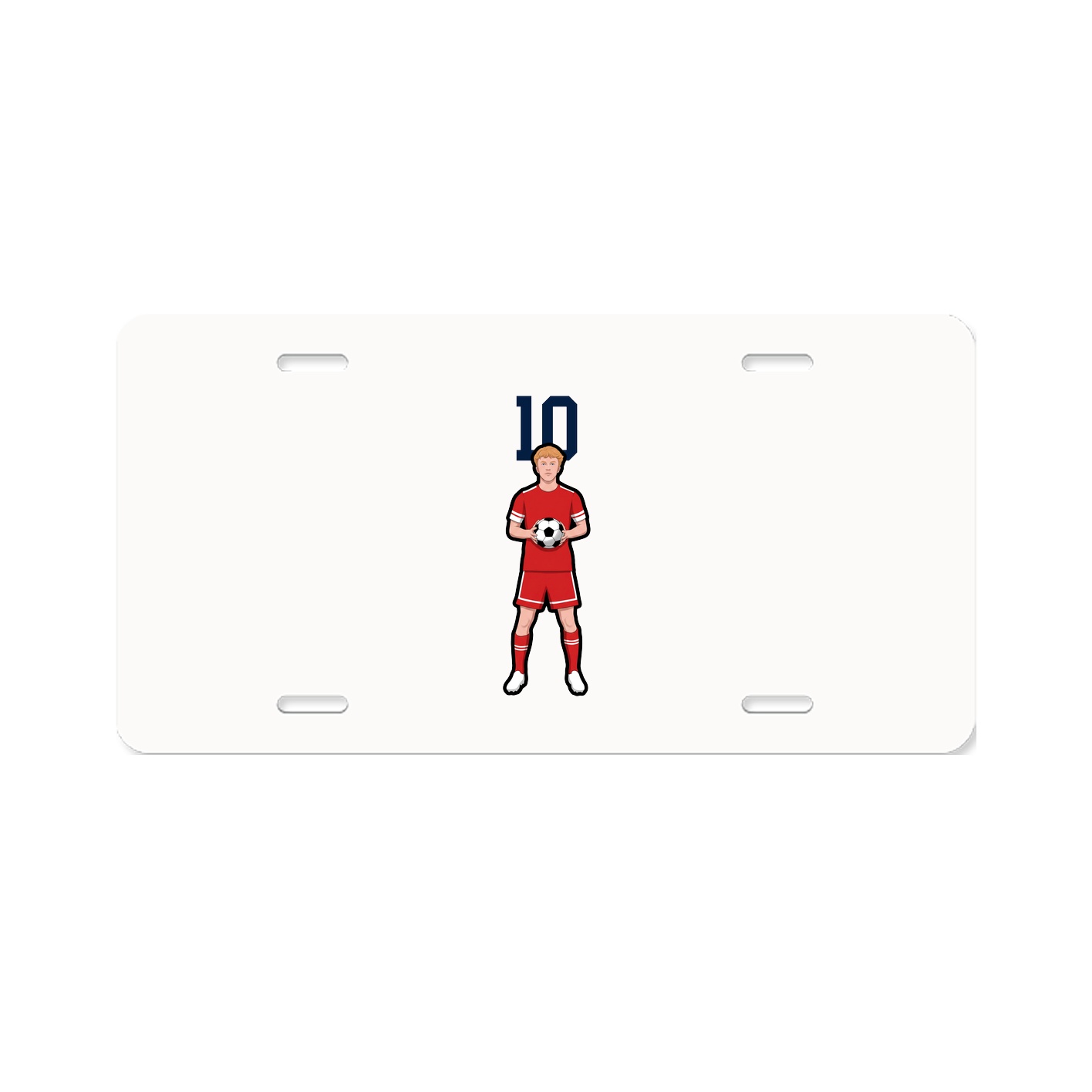 License Plate — Number Top in Classic