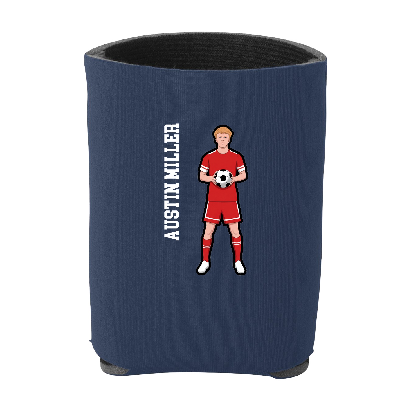 Can Holder — Name Vertical in Navy