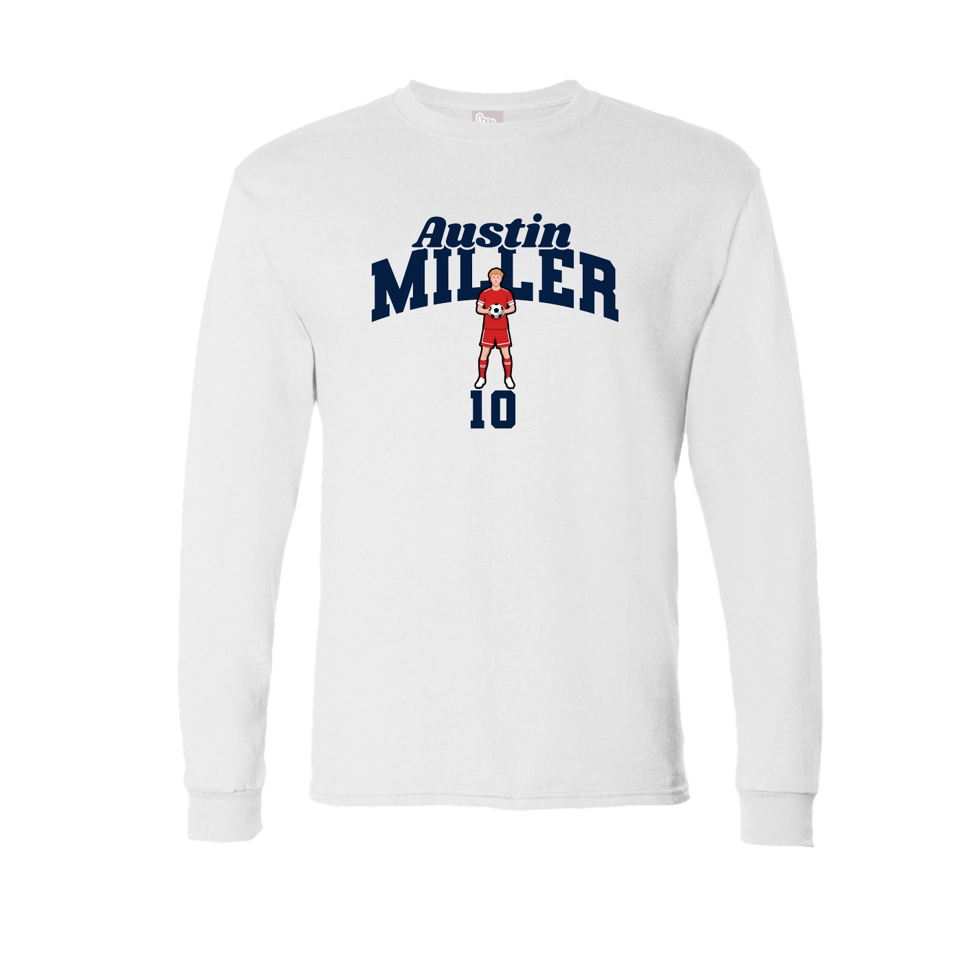 Long Sleeve Tee — Signature Arch in White