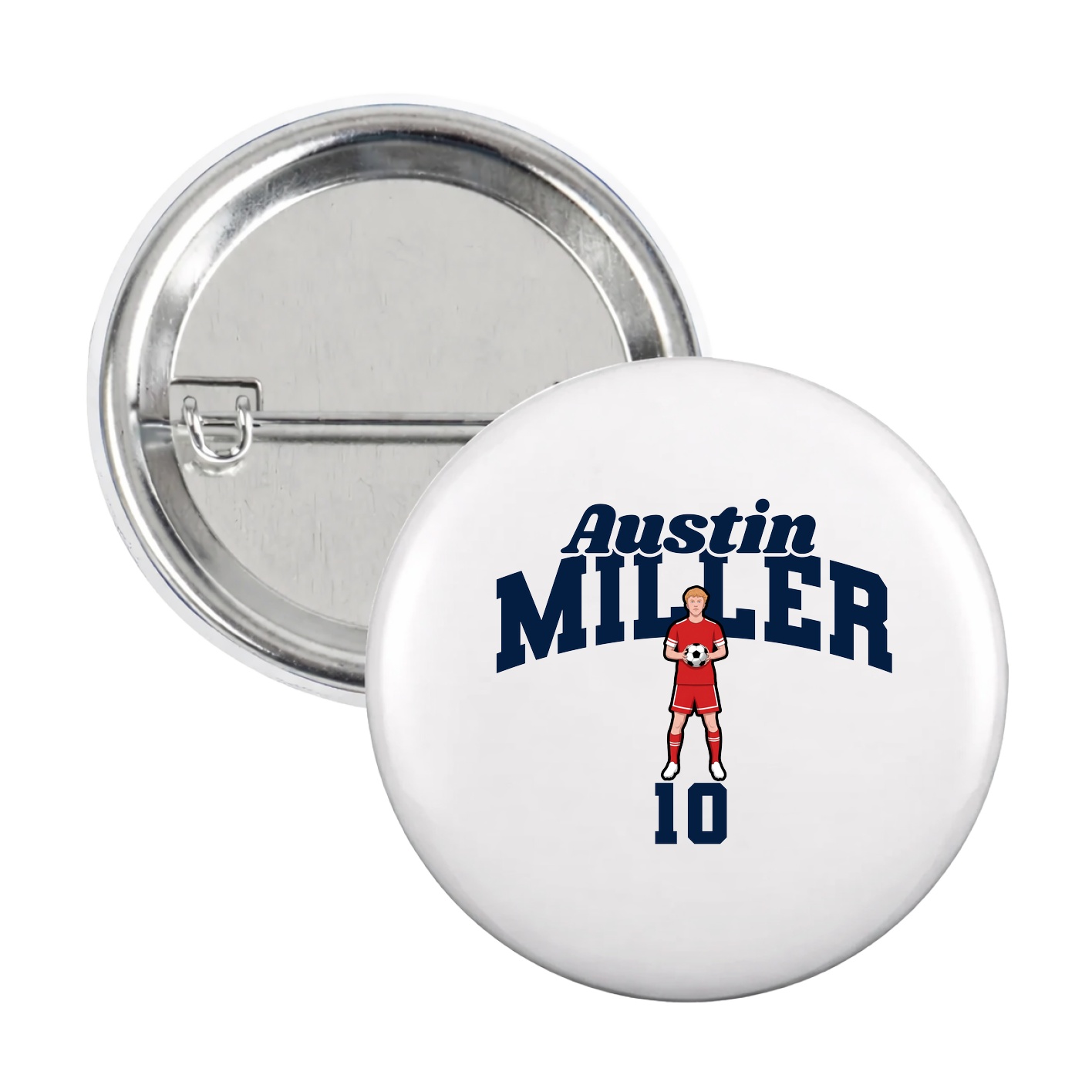 Game Day Button — Signature Arch in White
