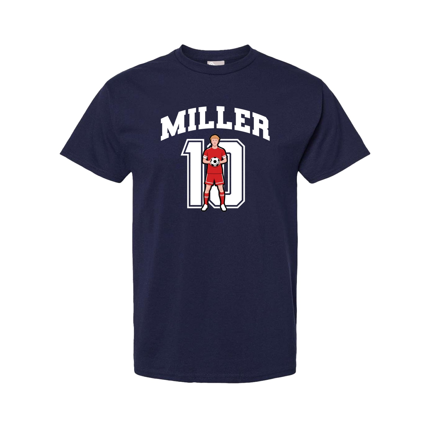 Youth Tee — Number in Navy