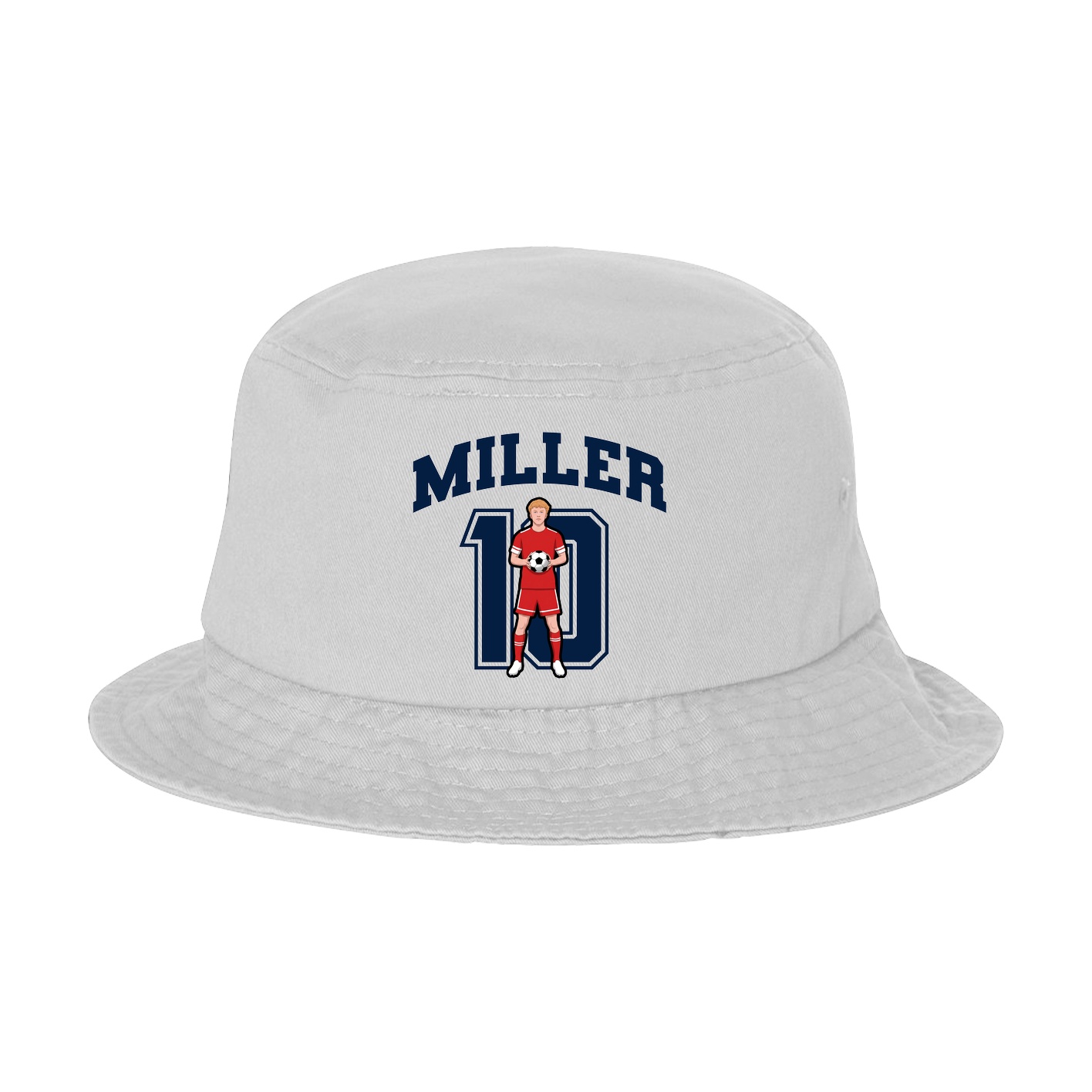 Bucket Cap — Number in White